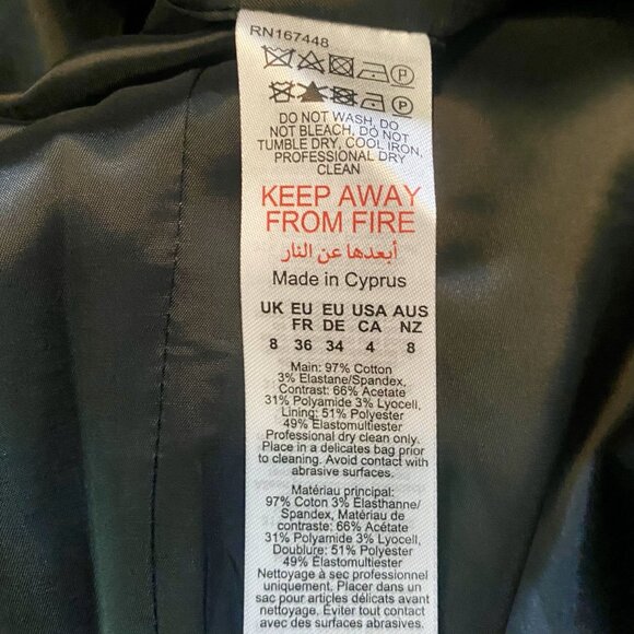 *NWT* Karen Millen Leopard Print Panel Seam Sleeveless Pencil Dress - Size 4 - Picture 16 of 16